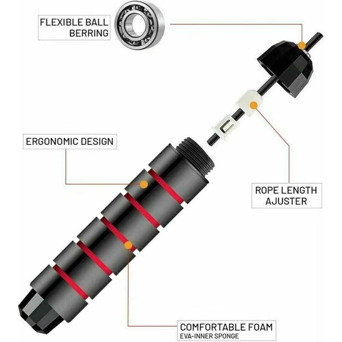 Professional High-Speed Bearing Jump Rope